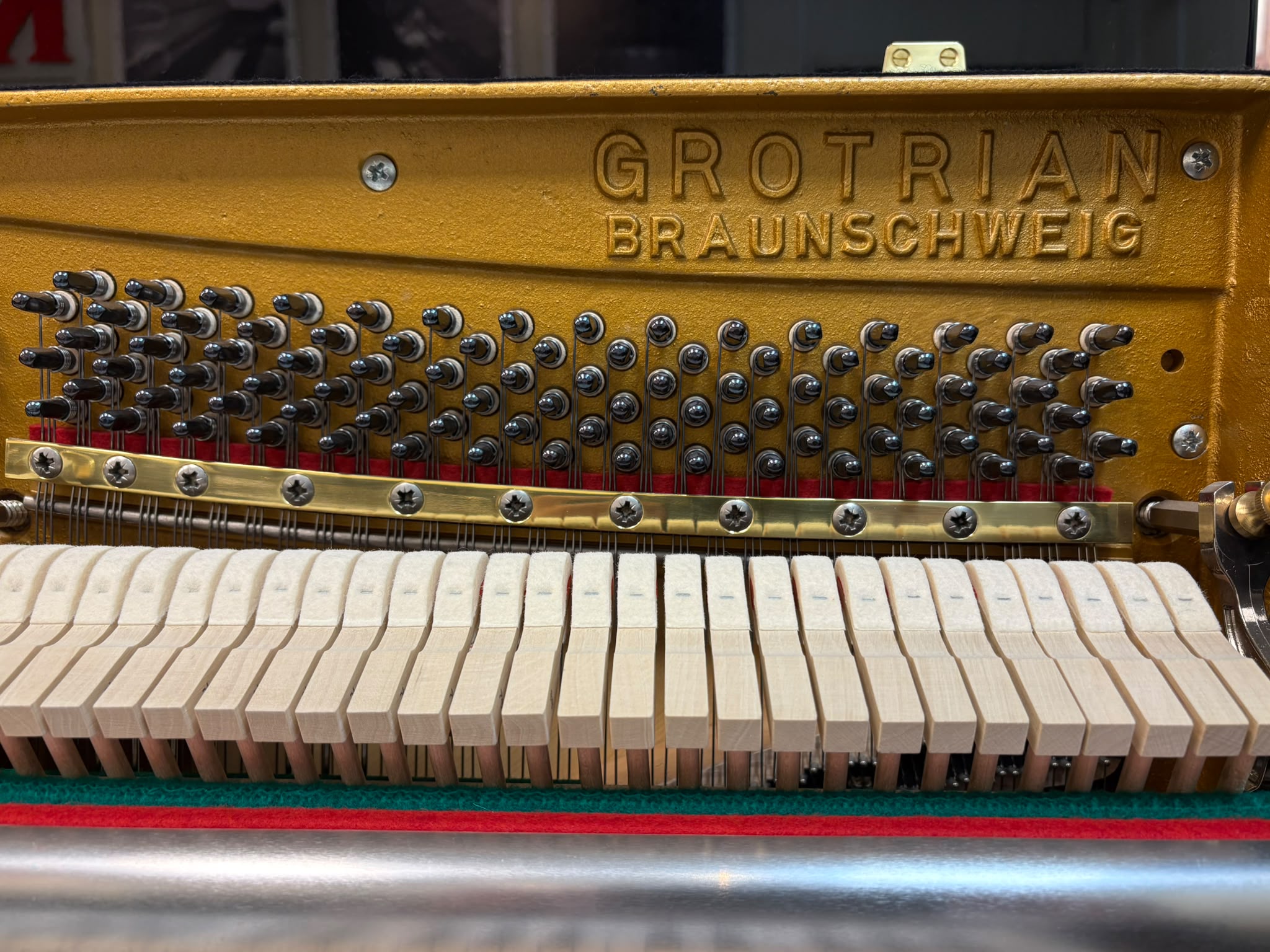 Friedrich Grotrian Used Upright Piano - Image 6