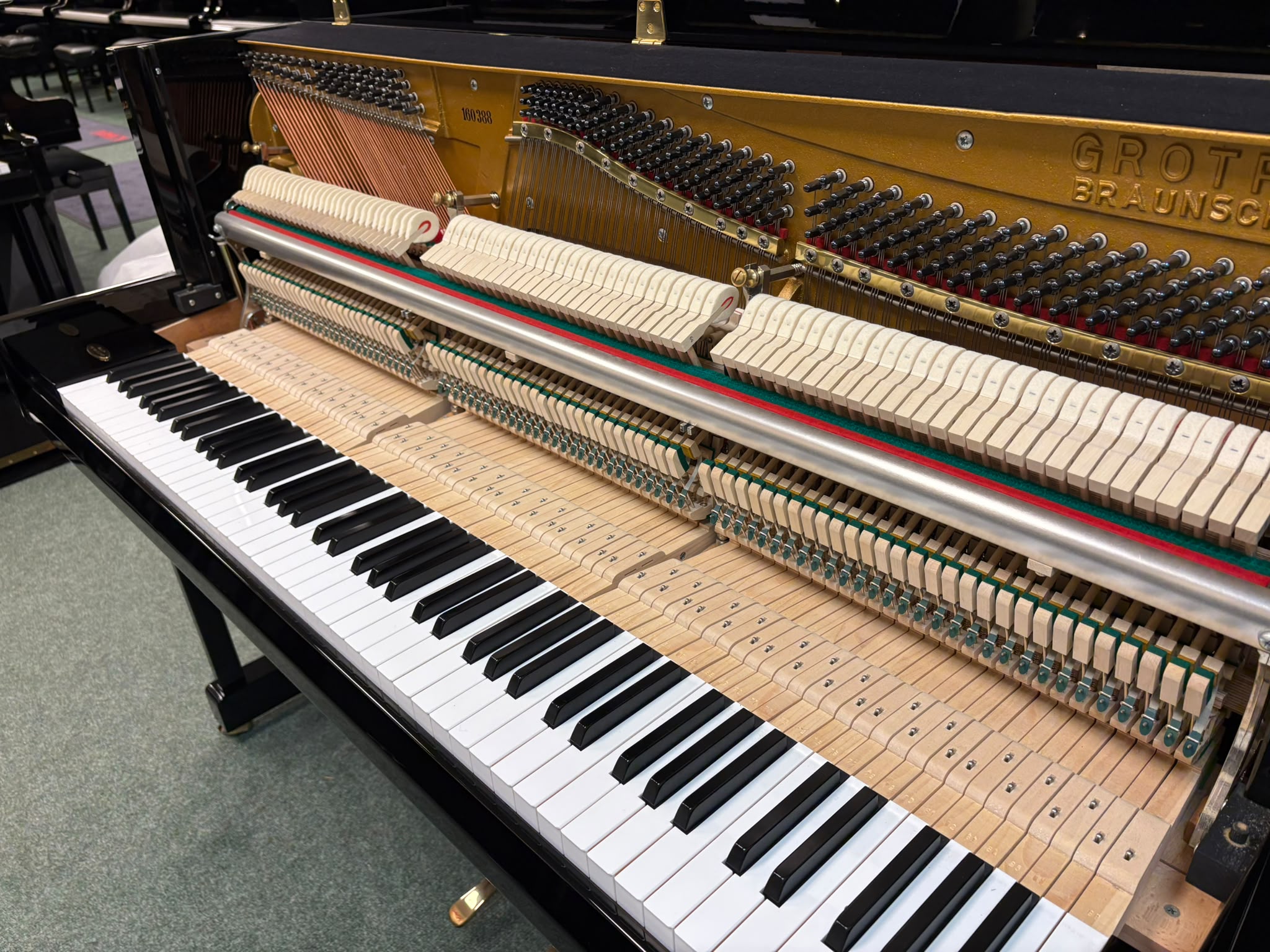 Friedrich Grotrian Used Upright Piano - Image 2